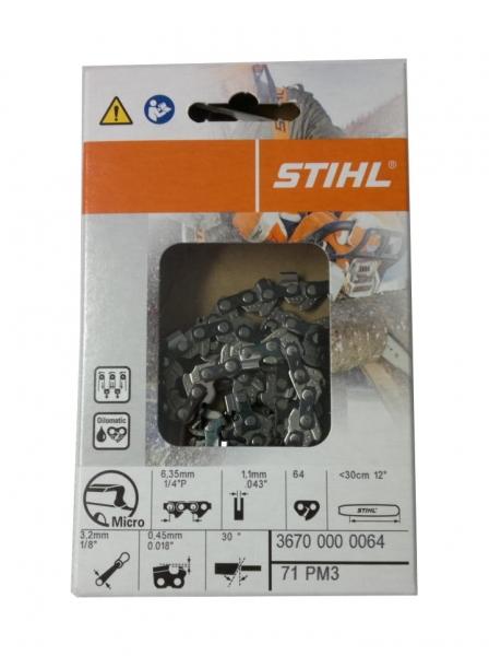 STIHL 36700000064 - Cadena motosierra STIHL 1/4 Picco Micro 64 eslaboes