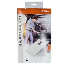 STIHL 49015009004 - Pack de 5 bolsas para aspiradora STIHL SE61 y SE62