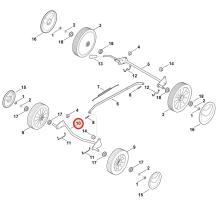 STIHL 63507002410 - Eje ruedas delanteras cortacésped VIKING