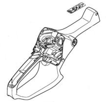 STIHL 11467901005 - Carcasa de la empuñadura motosierra STIHL