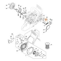 STIHL 11411628000 - Goma muelle sistema freno cadena motosierra STIHL