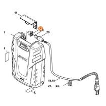 STIHL 48654003403 - Clavija conexión cable bateria de mochila STIHL AR