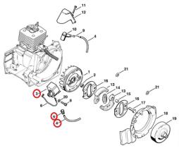 STIHL 41164001306 - Módulo de encendido desbrozadora STIHL