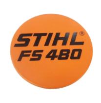 STIHL 41289671510 - Placa de modelo desbrozadora STIHL FS480