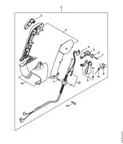 STIHL 42441801112 - Conjunto cable acelerador para soplador STIHL