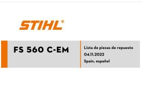 STIHL FS560C-EM - Listado de piezas de repuesto para STIHL FS 560 C-EM