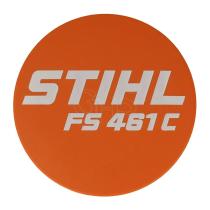 STIHL 41479671539 - Placa de modelo carcasa arrancador desbrozadora STIHL FS461C