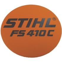 STIHL 41479671558 - Placa de modelo para arrancador desbrozadora STIHL