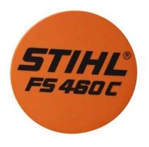 STIHL 41479671545 - Placa de modelo para arrancador desbrozadora STIHL