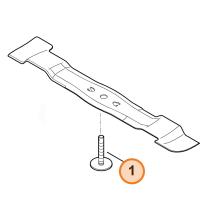 STIHL 00009513505 - Tornillo de cuchilla cortacésped STIHL