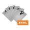 STIHL 49015009004 - Pack de 5 bolsas para aspiradora STIHL SE61 y SE62