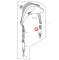 STIHL 42467908801 - Tirante de porte con argolla para arnés vareador gancho SP