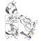 STIHL 41441801550 - Conjunto gatillo principal acelerador STIHL
