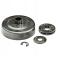 STIHL 11280071017 - Juego de piñón de cadena tipo anillo 3/8" 7 dientes
