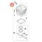 STIHL 41280209400 - Válvula de descompresión cilindro desbrozadora STIHL