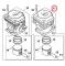 STIHL 41470201205 - Conjunto de cilindro y pistón desbrozadora STIHL