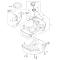 STIHL 41473506600 - Carcasa protección depósito combustible desbrozadora STIHL