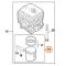 STIHL 42410302001 - Conjunto de pistón motor STIHL