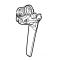 STIHL 63757007008 - Palanca inferior accionamiento cable cortacésped VIKING