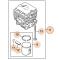 STIHL 41440201203 - Conjunto de cilindro con pistón desbrozadora STIHL