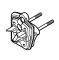 STIHL 41511202301 - Brida intermedia carburador desbrozadora STIHL
