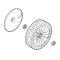 STIHL 00007000425 - Conjunto rueda trasera cortacésped STIHL y VIKING