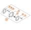 STIHL 41801602250 - Conjunto de embrague motor STIHL 4-MIX®